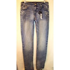Supply & Demand Mens Size 36 W / XL Stacked Fit Distressed Jeans NEW  D143